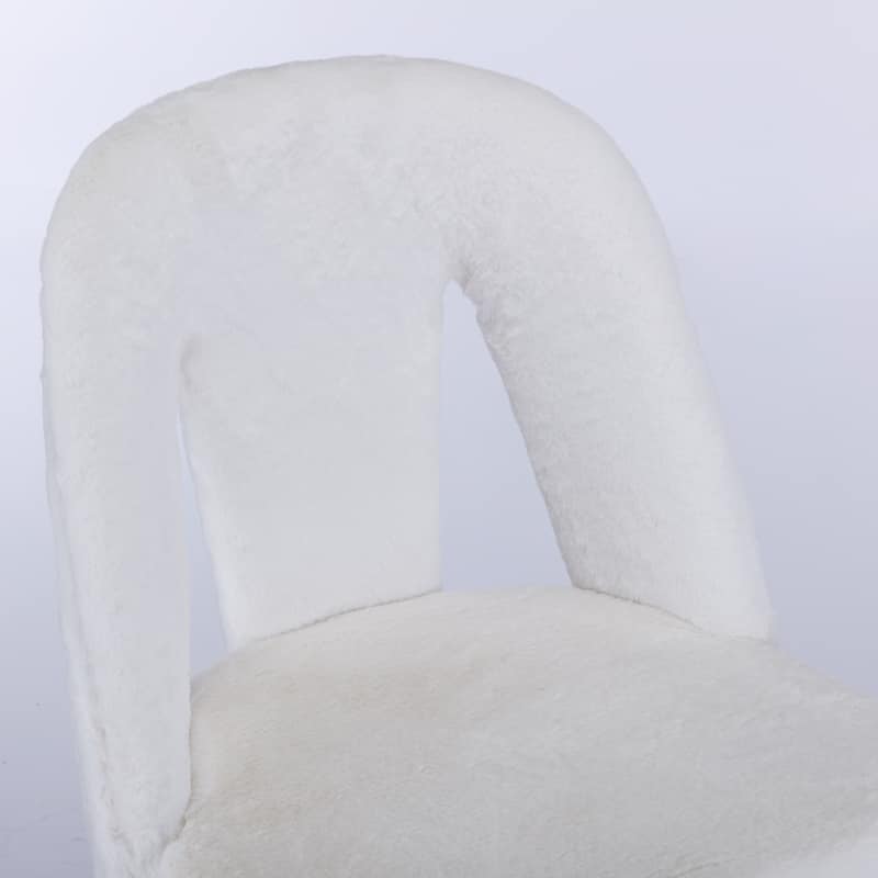 Set of 2 Modern & Contemporary Upholstered Dining Chairs with Nailheads and Metal Legs