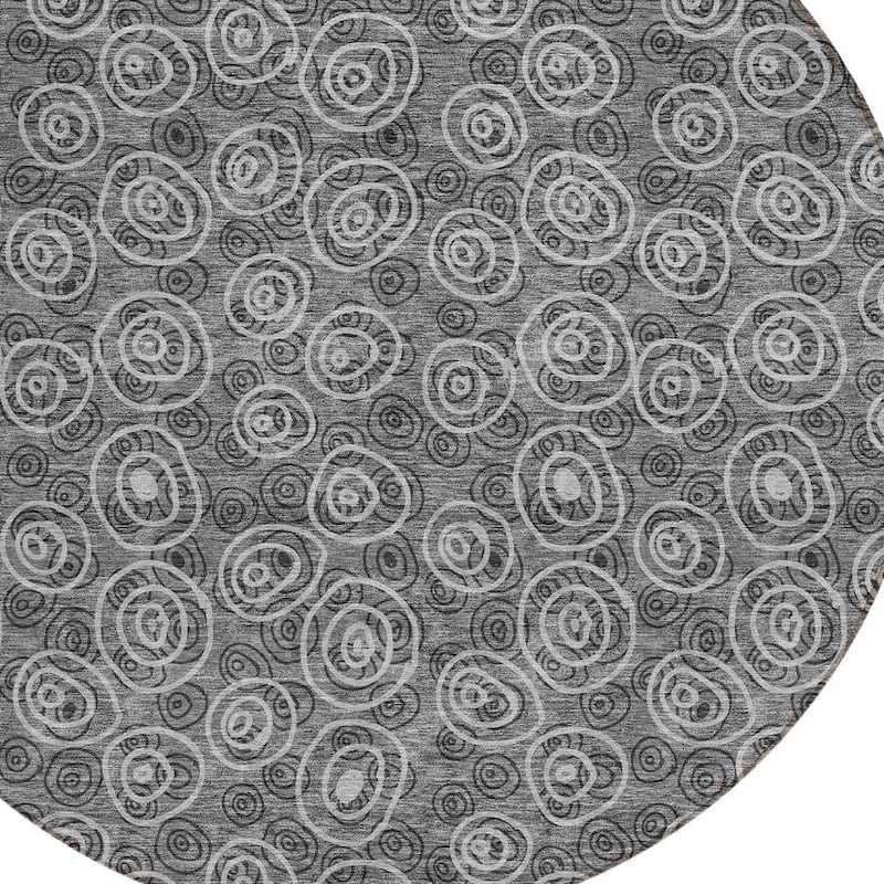 HomeRoots Geometric Transitional Rectangle Outdoor Rug