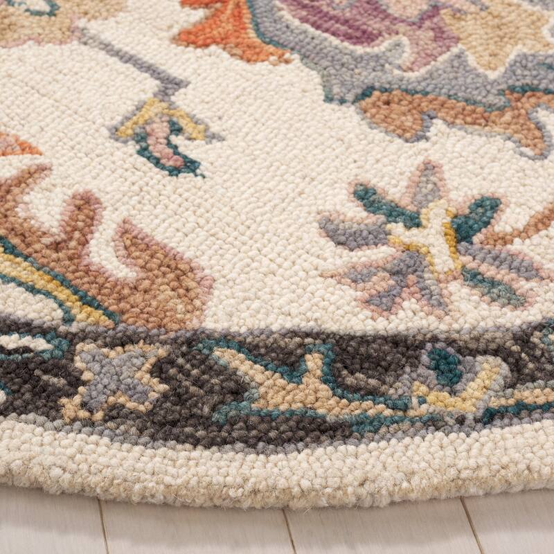 SAFAVIEH Handmade Blossom Jacoba Floral Wool Rug