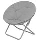 preview thumbnail 9 of 7, Kids' Solid Color Faux Fur Folding Saucer Chair