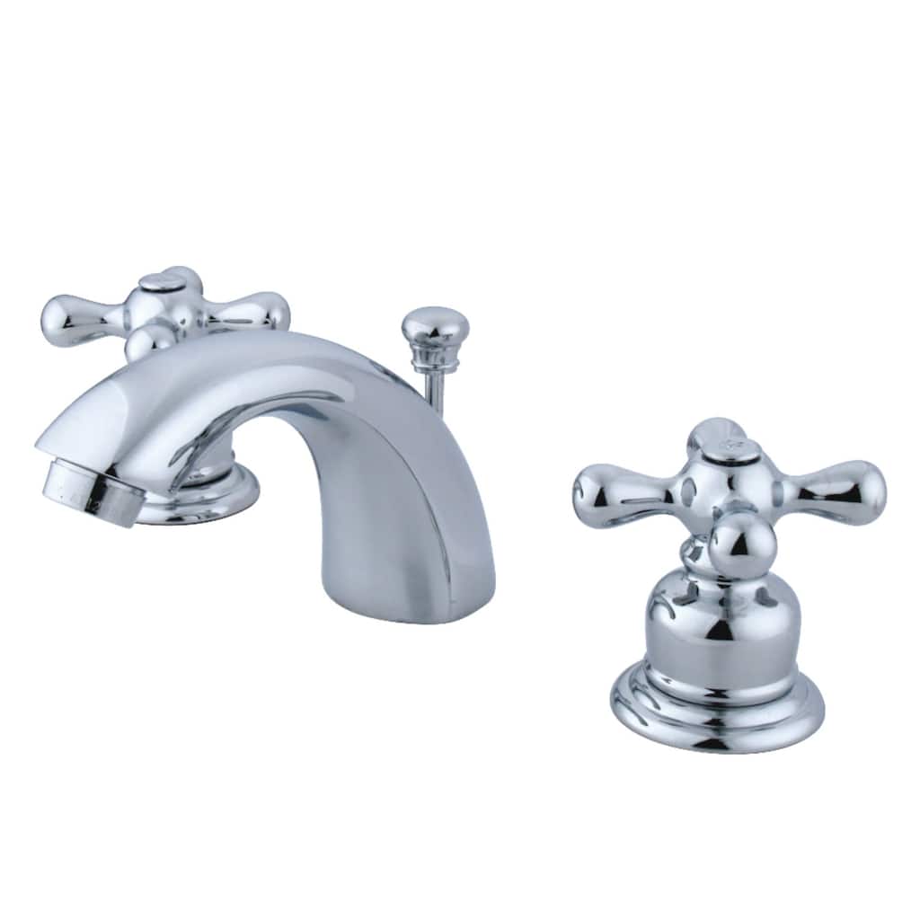 Kingston Brass Victorian Mini-Widespread Bathroom Faucet with Pop-Up