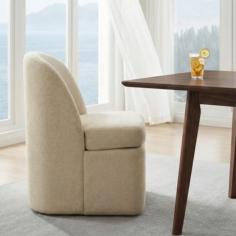 INK+IVY Lyra Dining Chair with Castors - N/A