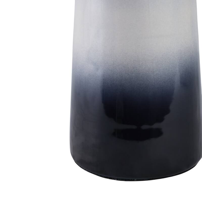 Glass Metal Decorative Vase with Contemporary Single Modern Accents