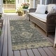 preview thumbnail 32 of 118, Machine Washable Indoor/ Outdoor Traditional Chantille Rug Gray - 2'3" x 7'6"