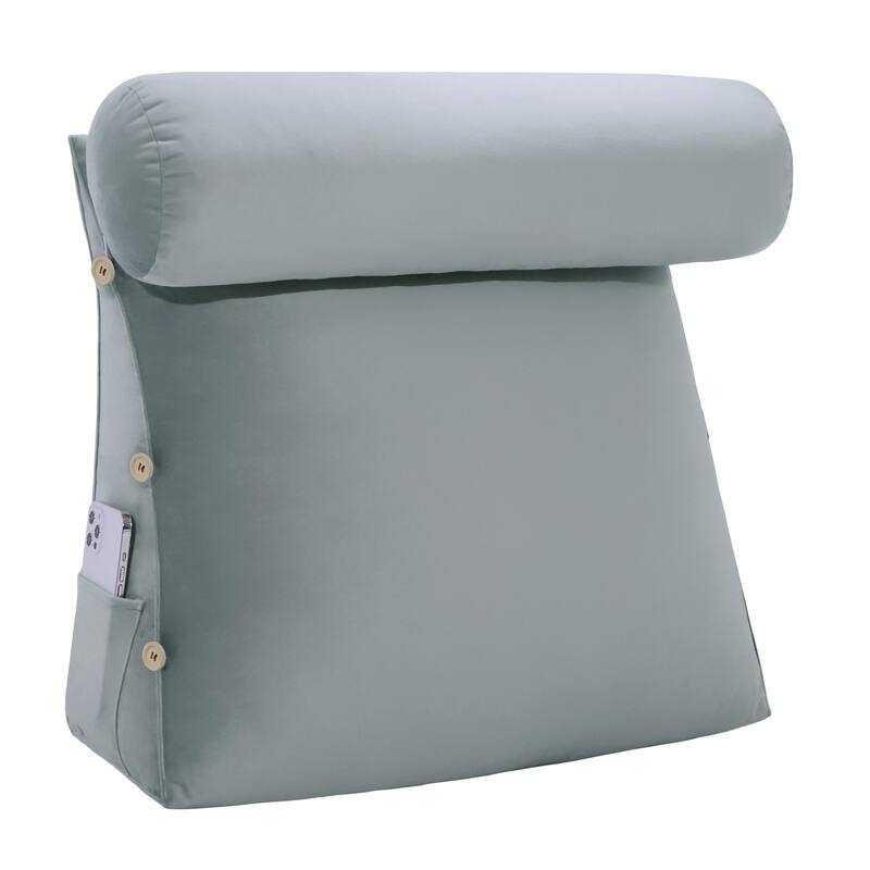 WOWMAX Bed Rest Wedge Reading Pillow Headboard Back Support Cushion