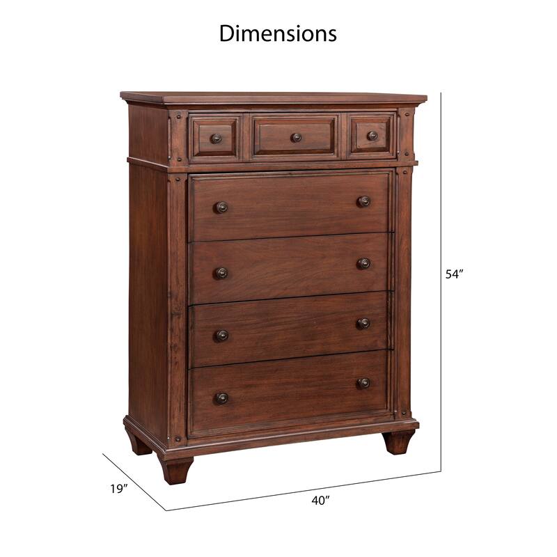 Harbor Point Rustic Cherry 5-drawer Chest
