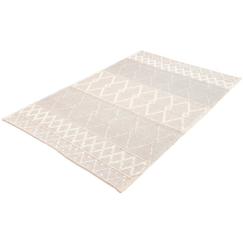 ECARPETGALLERY Braid weave Sienna Grey Wool Rug - 6'0 x 9'0