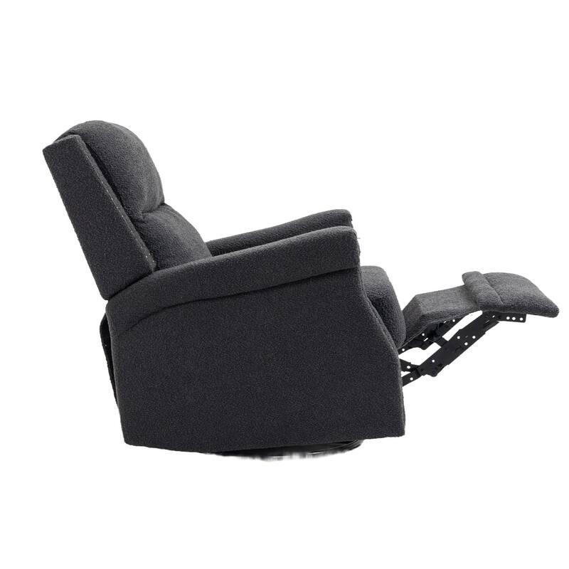 Swivel Manual Recliner Chair 360 Degree Leisure Arm Chair, Nursery Rocking Chairs