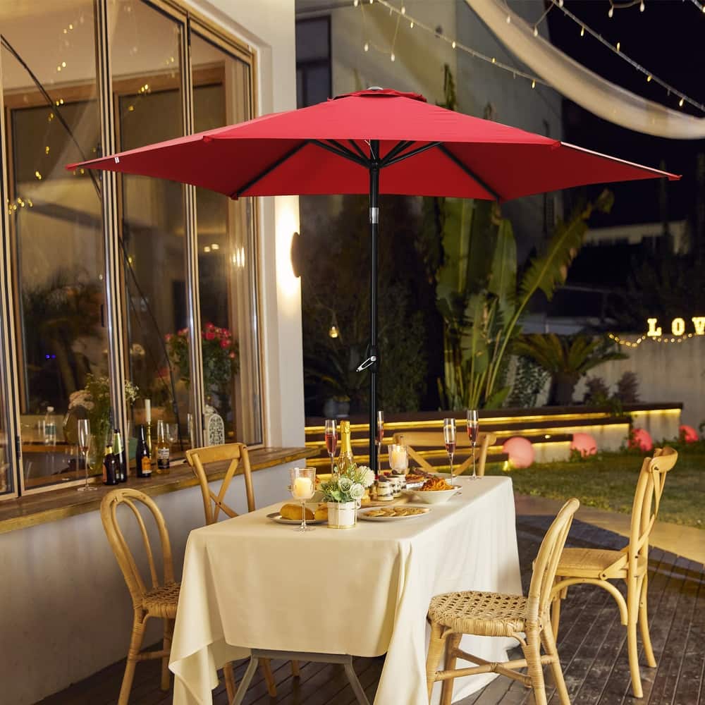 Ainfox 9ft Outdoor Patio Umbrella Without Base for Garden, Patio, Swimming Pool