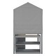 preview thumbnail 12 of 33, Twin Size House-Shaped Wood Bed Low Loft Bed with Desk & Shelf, Unique Kids Bed Tent Bed with Drawer and Roof for Boys Girls