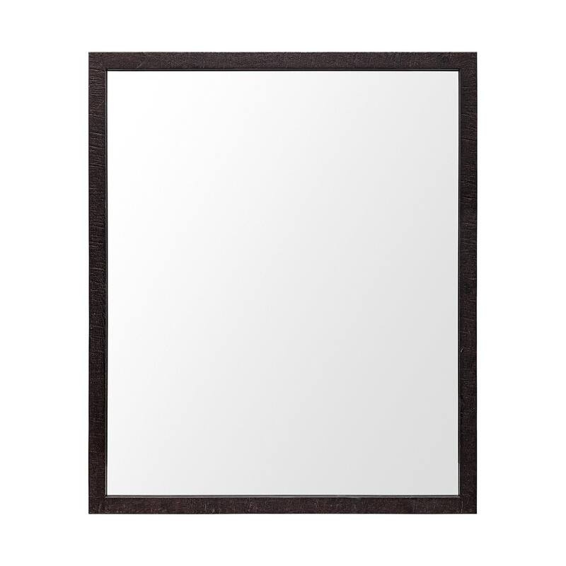 Bristol Espresso 20x24 Faux Wood Frame Bathroom Vanity Mirror - 21.5L x 1.8W x 25.5H