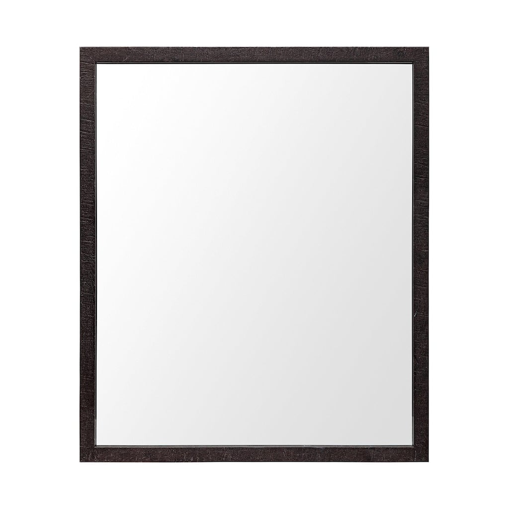 Bristol Espresso 20x24 Faux Wood Frame Bathroom Vanity Mirror - 21.5L x 1.8W x 25.5H