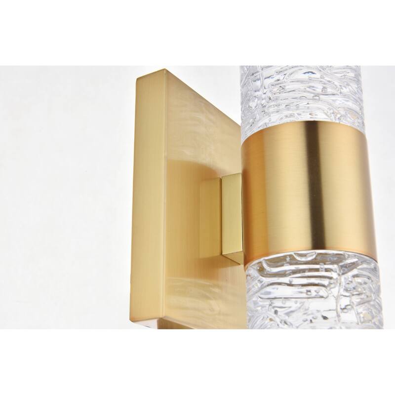 Elegant Lighting Vega 2 Light 9" Tall Integrated LED Bathroom Sconce