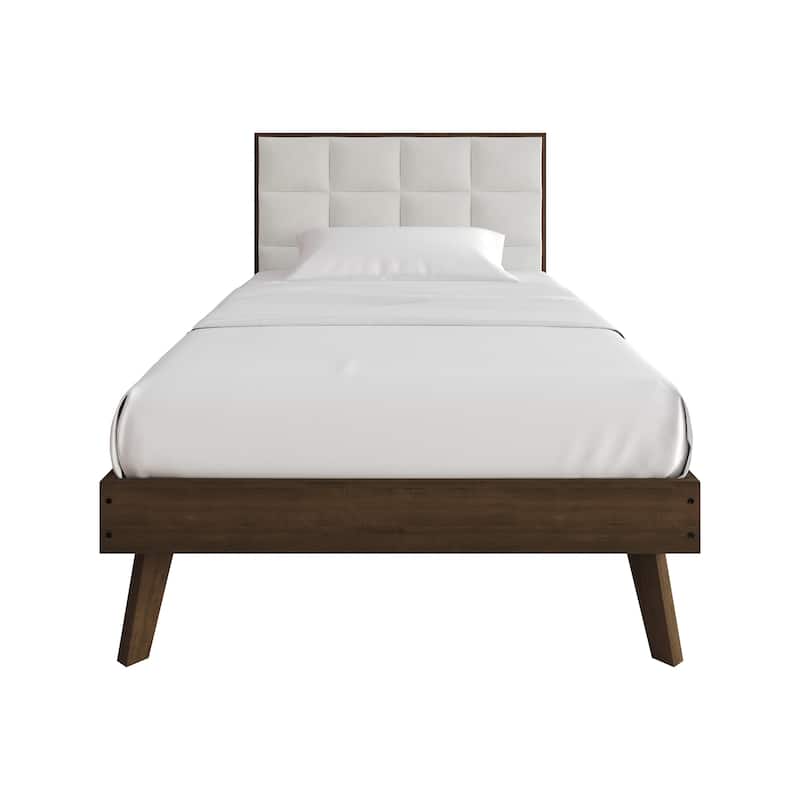 CraftPorch Vintage Wooden Platform Bed - Twin - Walnut