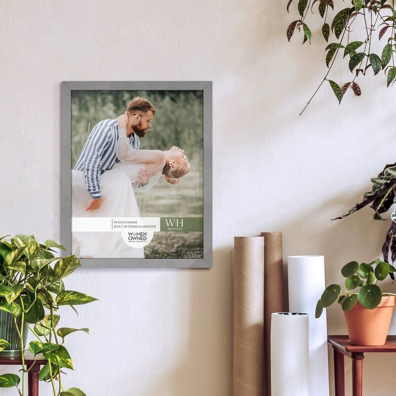 Modern Rustic Gray Solid Wood Picture Frame