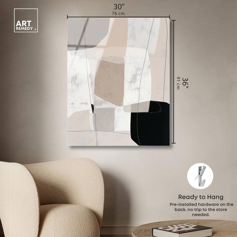 Neutral Forms I Acrylic by Art Remedy, Ready to Hang