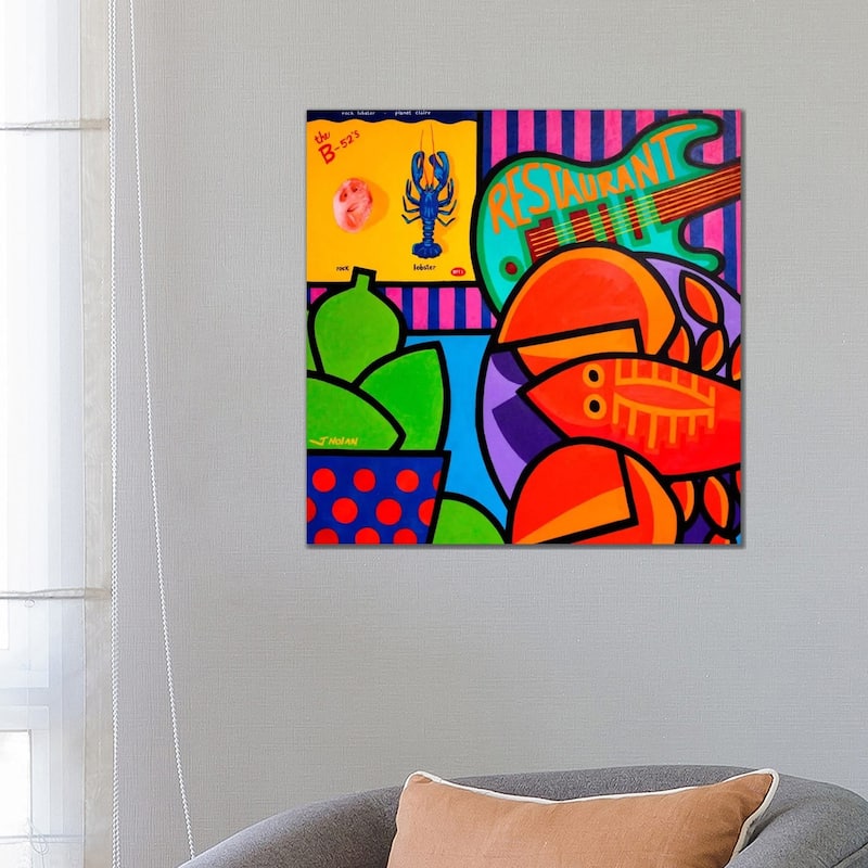iCanvas "Homage To Rock Lobster" by John Nolan Canvas Print - 26x26x1.5