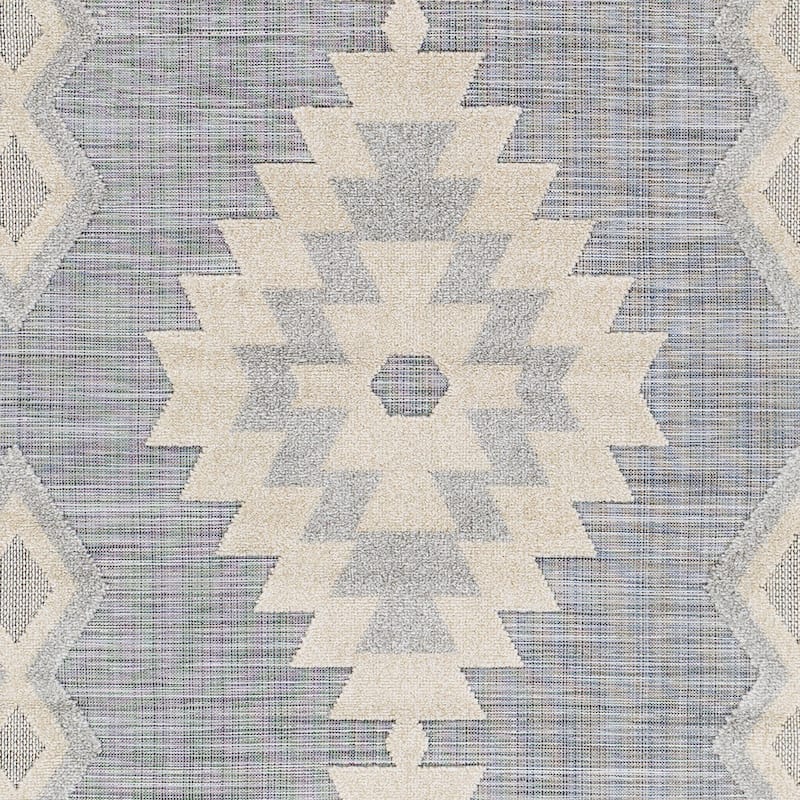 Avril Indoor/ Outdoor Southwestern Stripe Area Rug