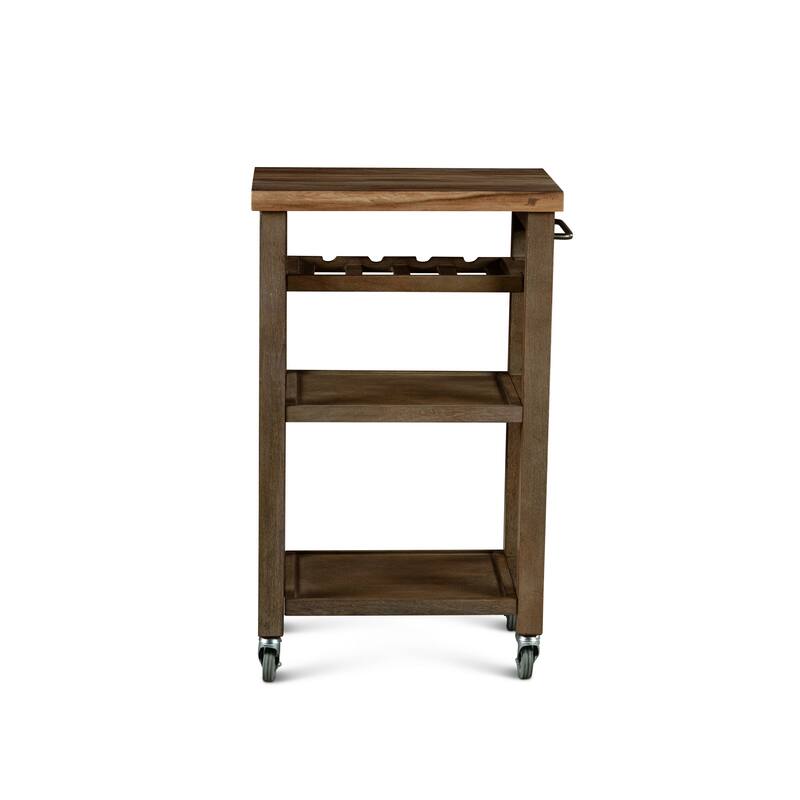 Belden - Kitchen cart - Gray - Dark Brown
