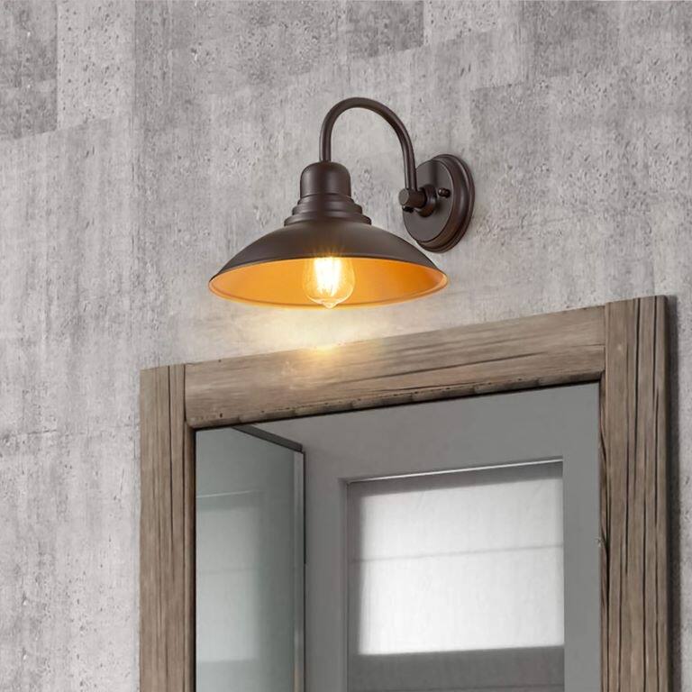 1 Light Outdoor Barn Light and Vanity Wall Sconce