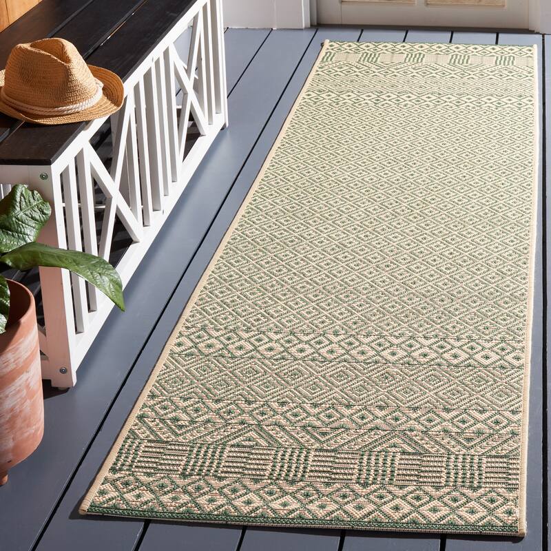SAFAVIEH Courtyard Velia Indoor/ Outdoor Waterproof Patio Backyard Rug