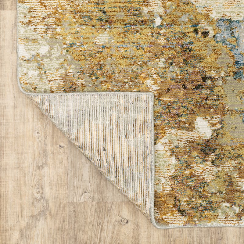 Style Haven Albertslund Marble Gold/ Beige Area Rug