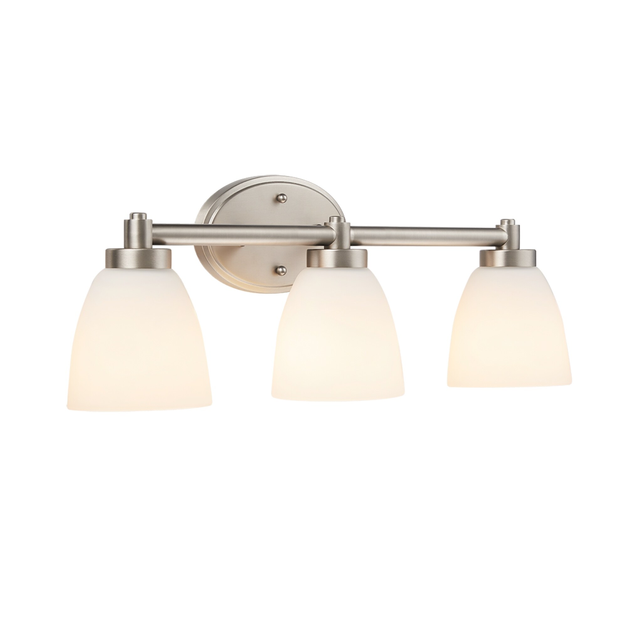3 light brushed nickel vanity light on sale
