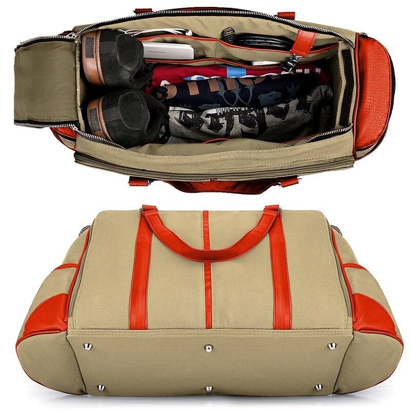 Travel Duffel Bag Canvas Gym Bag - Large