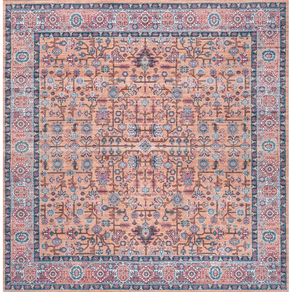 JONATHAN Y Kemer All-Over Persian Machine Washable Multi Area Rug