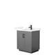 Option Dark Gray, Black Trim, Giotto Quartz Top