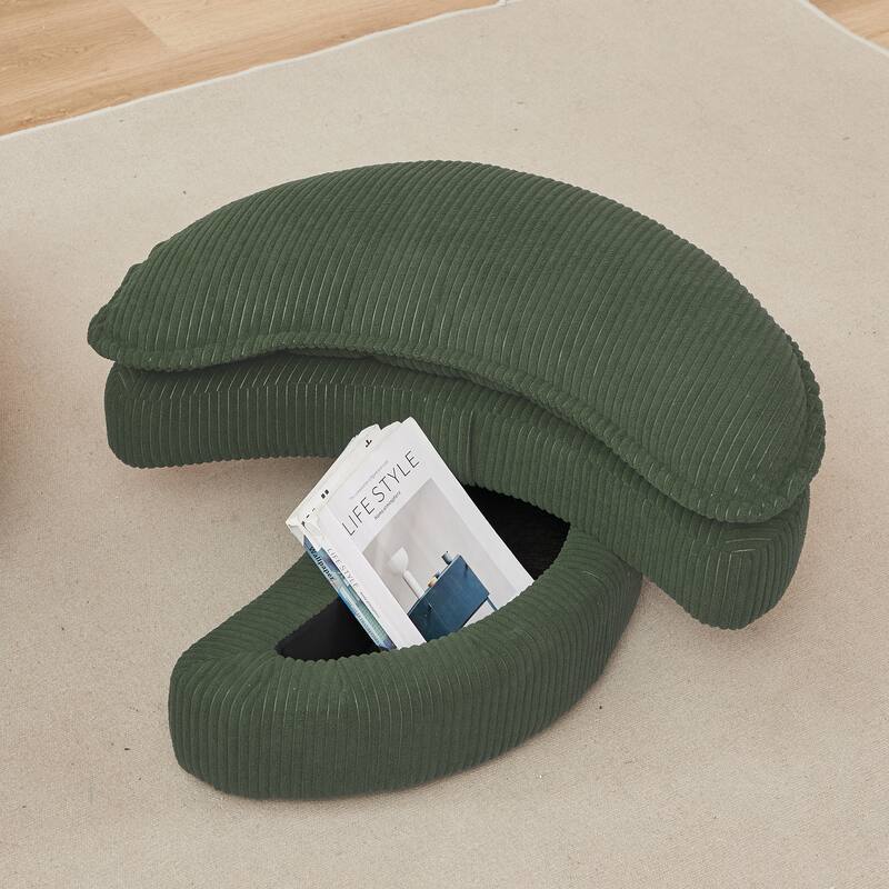 52" Cuddle Sofa Chair with Ottoman for Comfort