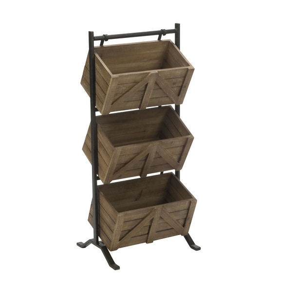 3 Tier Wooden Crate Stand. Opens flyout.