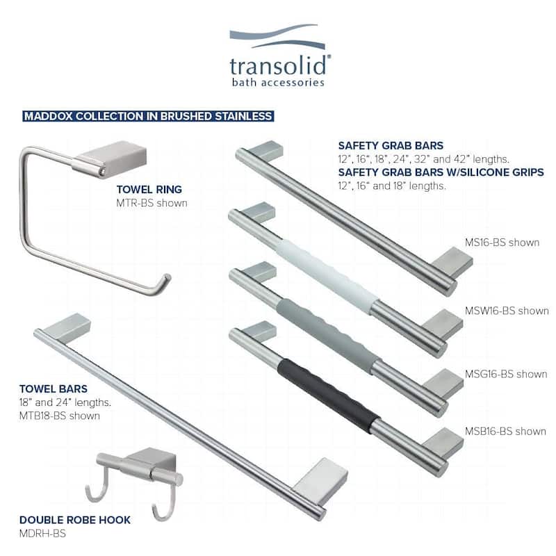Transolid MTB18 Maddox 17-5/8" Towel Bar