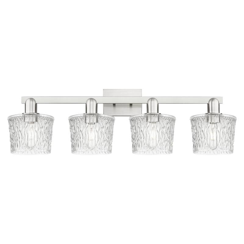 Innovations Lighting Endless Possibilities Arcadia - Niagara - 4 Light 34" Bath Vanity Light - Brushed Satin Nickel