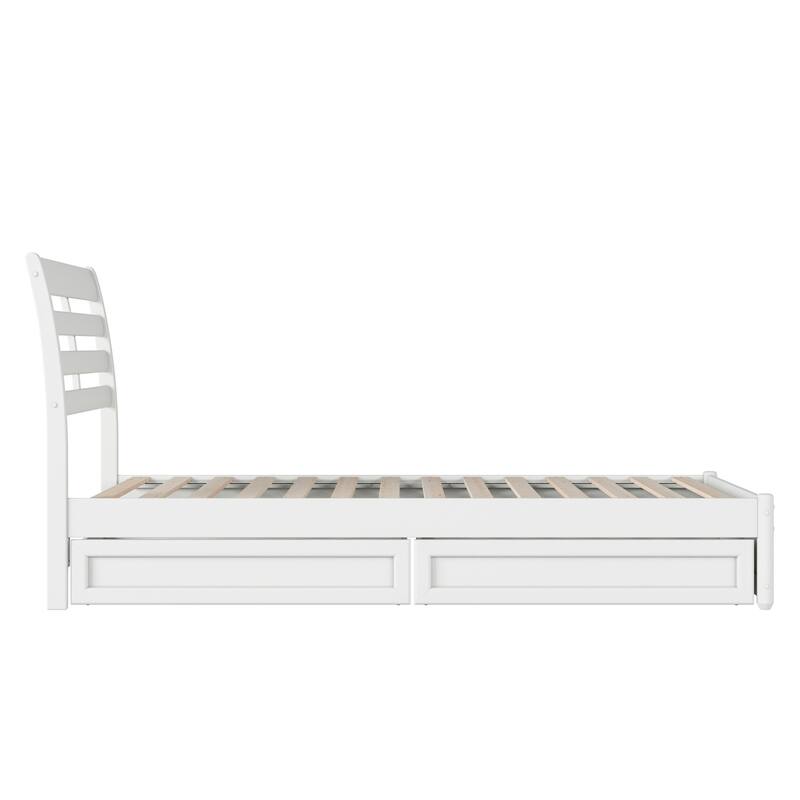 Emelie Platform Bed with Panel Footboard and Storage Drawers
