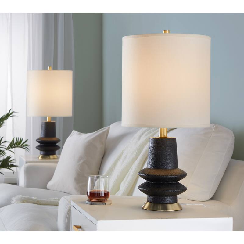 Porch & Den Luna 26" Polyresin Table Lamp (Set of 2)