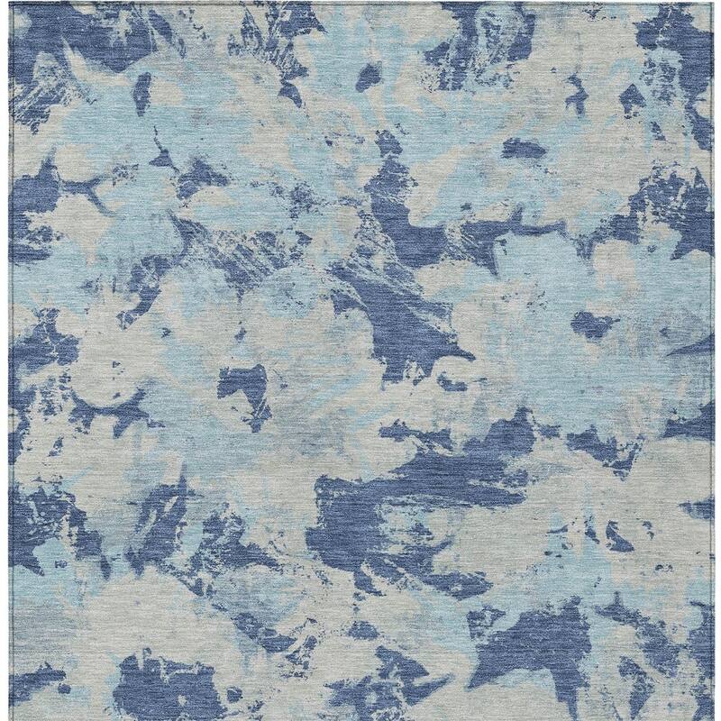 HomeRoots Floral Transitional Rectangle Outdoor Rug