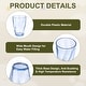 preview thumbnail 3 of 21, Clear Reusable Drinking Glasses Diagonal Texture Plastic Cup