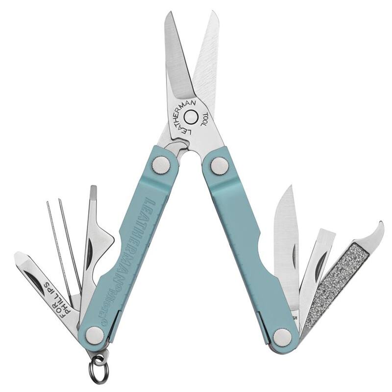 Leatherman Micra Pocket Friendly 10 in 1 Lightweight Multitool, Stainless Arctic