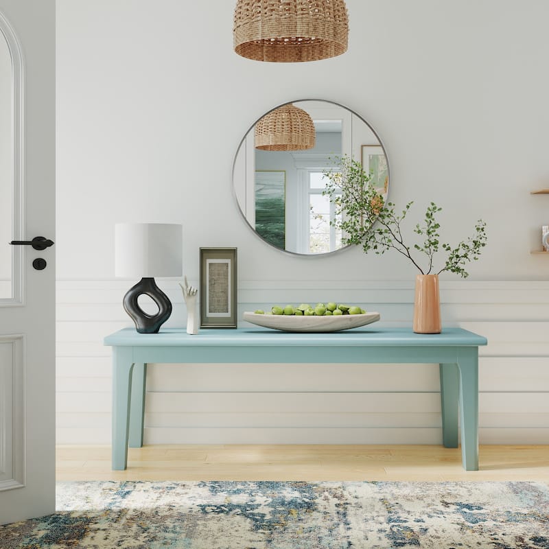 Solid Wood Dining Bench Entryway Bench Farmhouse Kitchen Table Bench