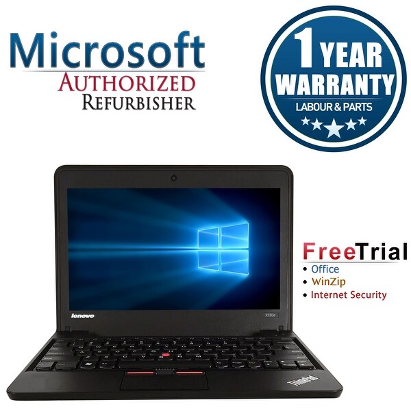 Refurbished Lenovo ThinkPad X130E 11.6" AMD E-450 1.65GHz 4GB DDR3 320GB Win 10 Home 64 (1 Year Warranty) - Black