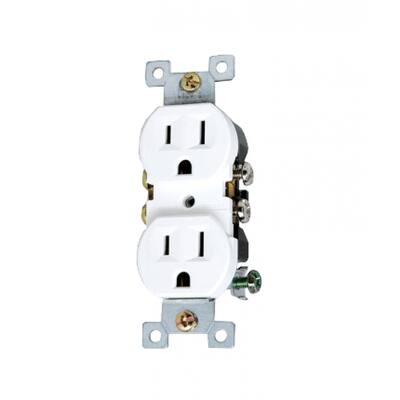 American Imaginations 8.63 in. x 12.13 in. x 1.88 in. Electrical Receptacle in White; White Hardware - N/A