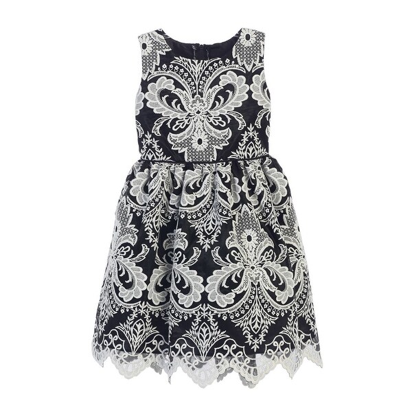 girls black occasion dress