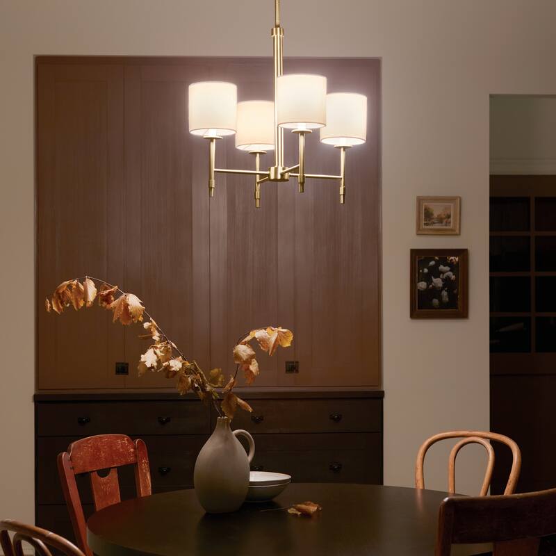 Kichler Lighting Ali 4-Light Brushed Natural Brass Mini Chandelier - 20