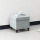 preview thumbnail 43 of 149, Adeco Square Storage Ottoman 17 inch Footstool