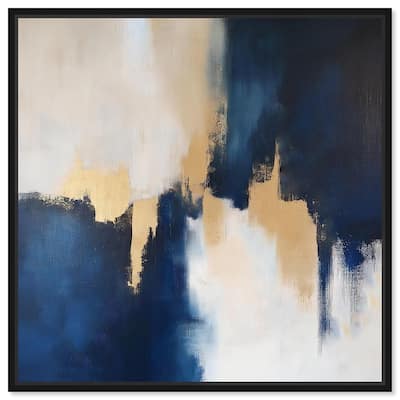 Indigo Aurelian Canvas by Art Remedy