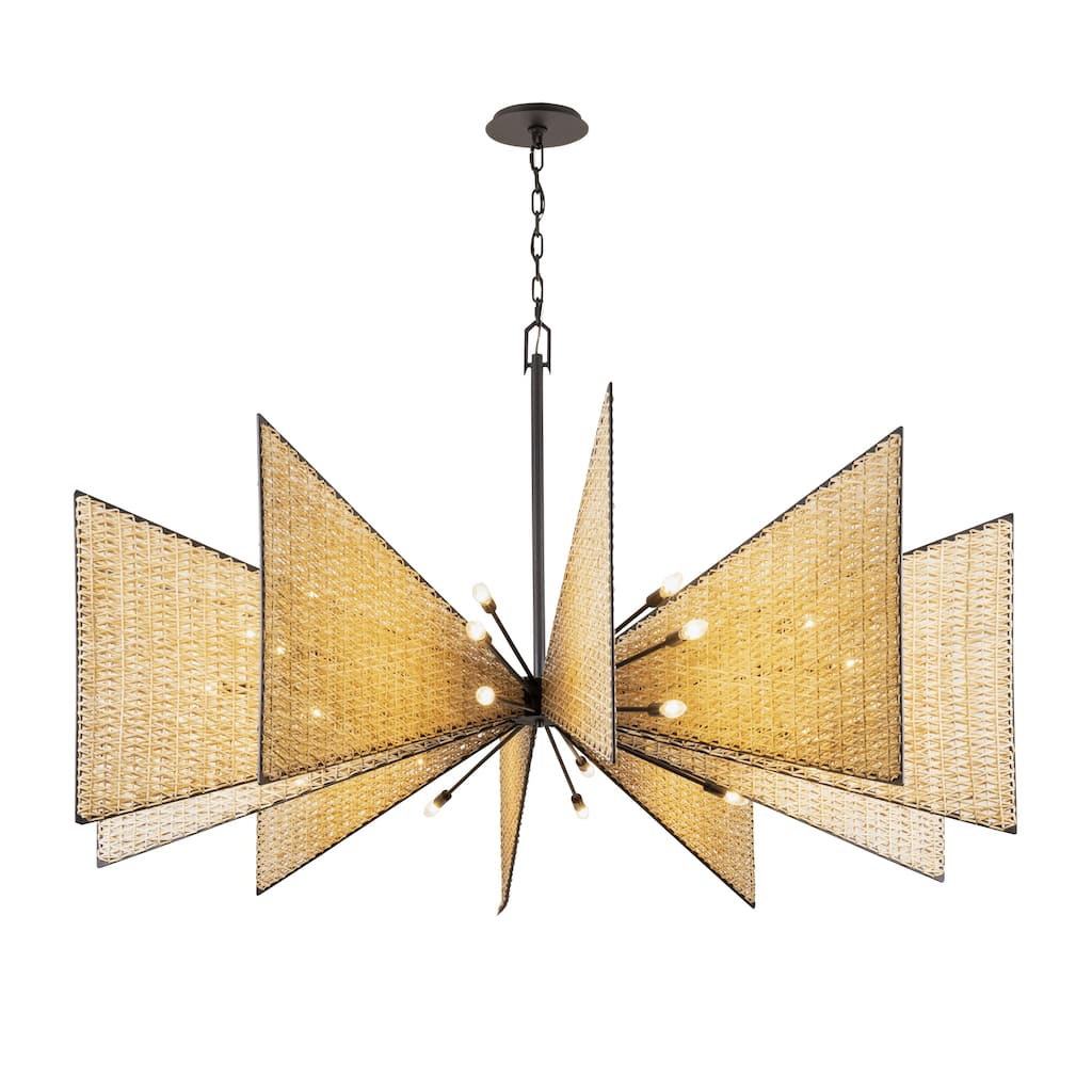 Varaluz Machina Chandelier - Matte Black/Sulihiya