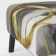 preview thumbnail 15 of 101, Designart "Mettalic Indigo And Gold II" Upholstered Abstract Accent Chair - Glam Arm Chair For Living Room