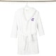preview thumbnail 7 of 78, Sweet Kids 100% Polyester SUPER PLUSH Double Brushed Hooded Bathrobe with Purple Script Monogram