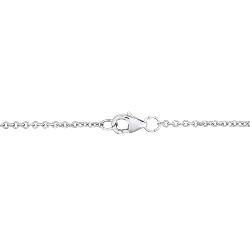 Miadora 3 5/8ct TDW Diamond Lariat Necklace in 14k White Gold - 22 in